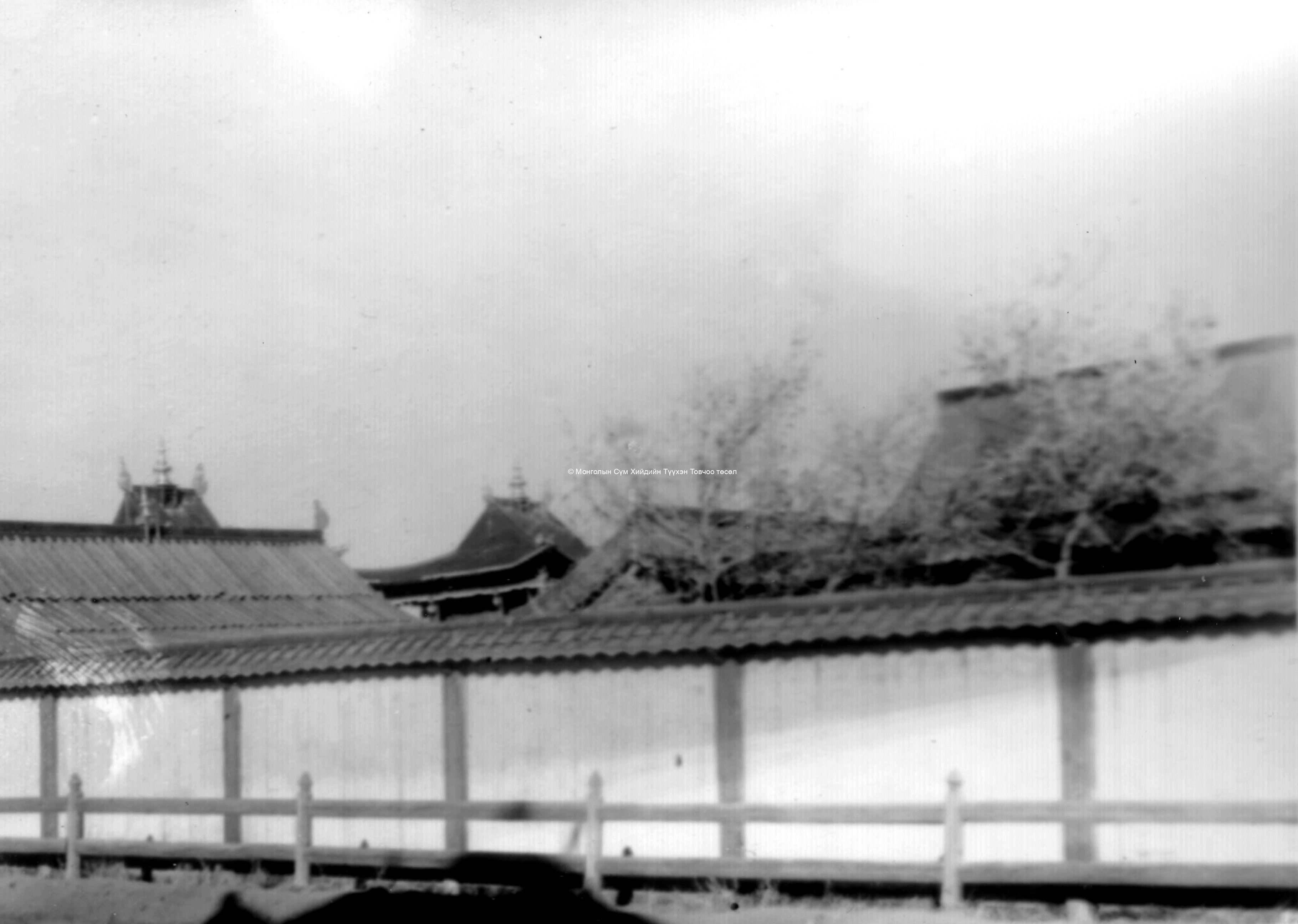 Temples within a courtyard. Film Archives ?